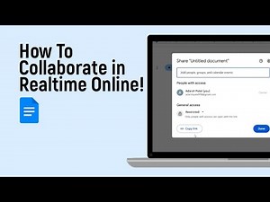 How to Collaborate on Google Docs in Realtime Online [easy]