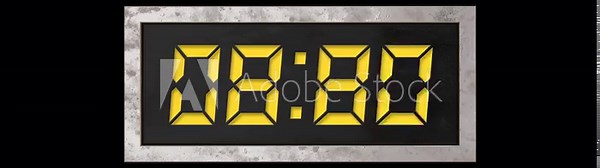 デジタル数字でカウントダウンする時限爆弾のタイマー,枠,金属,危険,警告,CG,3D,アルファチャンネル, Digital-number countdown timer for a time bomb, frame, metal, danger, warning, CG, 3D, alpha channel