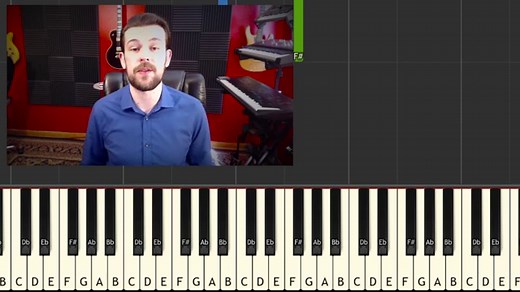 Faded Easy Piano Notes & Tutorial with Keyboard Letters