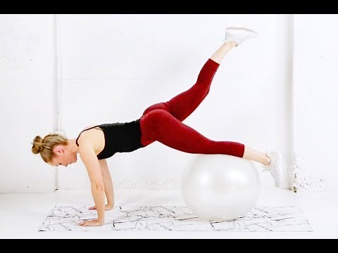 Full Body STABILITY BALL Workout // Exercise Ball Routine