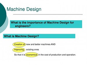 Machine Design - SlideServe