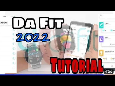 How To SetUp Da Fit Smart Watch | DaFit App Tutorial Video 2022 How to connect with watch ⌚️