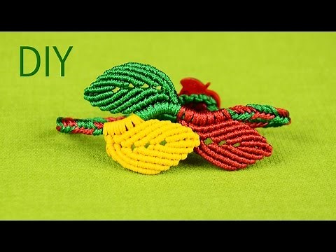 Macramé Leaf Bracelet - Tutorial