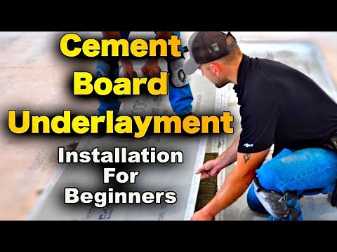 Cement Board Underlayment Installation