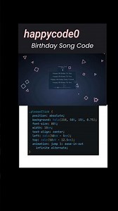 Wish birthday with an amazing animated code |#HTML | #css | #javascript |