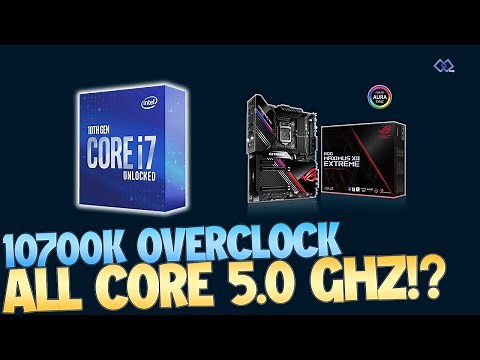 Overclocking - Basic Intel 10700k Overclock ALL CORE 5 GHz (Free OC)