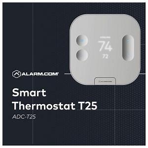 Introducing the new ADC-T25 Smart Thermostat from Alarm.com—combining affordability, advanced features, and the easiest installation yet for more comfort and control. Discover all the details in our latest press release: https://bit.ly/3GJJMtl #AlarmDotCom #SmartThermostat | Alarm.com