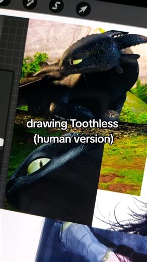 Drawing Toothless as a Human: Inspiring Digital Art