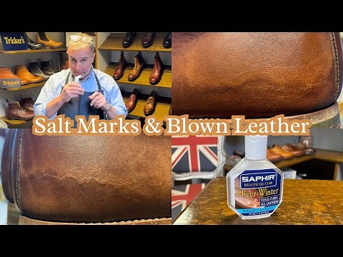 How to Remove Salt Marks & Raised Lumps & Bumps on Leather Shoes & Boots | Saphir Hiver Winter
