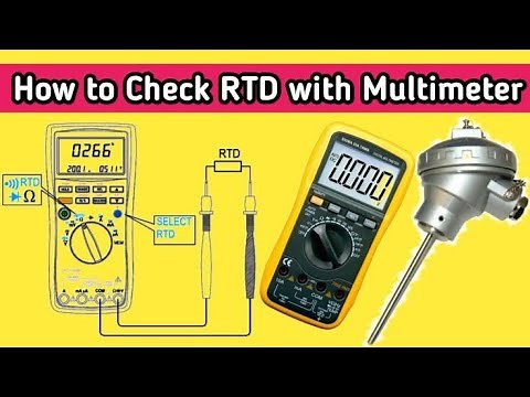 How to check Rtd PT 100 With Multimeter !! How rtd work !! resistance test for rtd .