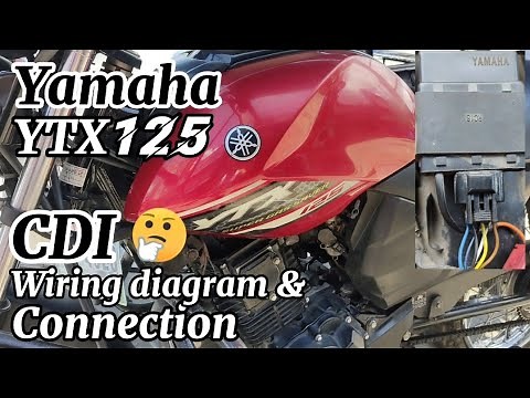 YAMAHA YTX125 Cdi Wiring Diagram & Connection. ‪@marianobrothersmototv‬
