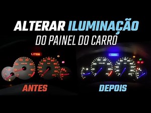 Trocando a cor/led do painel peugeot 206