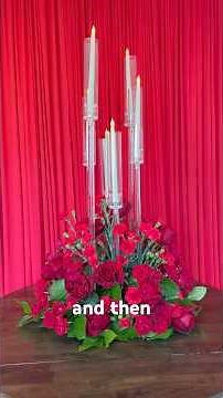 Fresh Floral Candelabra Centerpiece 🌸✨ | DIY Wedding Flowers