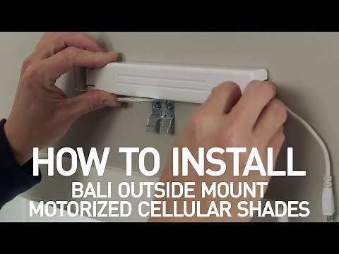 How to Install Bali® Motorized Cellular Shades - Outside Mount