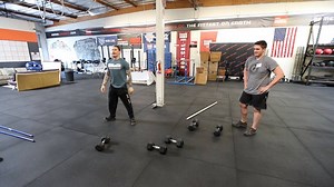 5.5K views · 120 reactions | The double dumbbell OHS is great for developing overhead mobility and strength. CrossFit Seminar Staff Member, Adrian Bozman, takes participants through the movement during a recent CrossFit Specialty Workshop: Dumbbell. … Credit: David Tittle ... #CrossFit #CrossFitTraining | CrossFit Training | Facebook