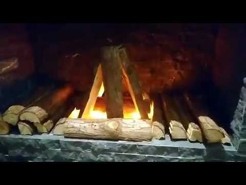 DIY Fireplace with three of LED Flicker Flame Light Bulb Real Fire Effect Safe Romantic Mood
