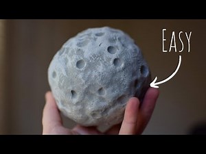 DIY Moon Model Polymer Clay