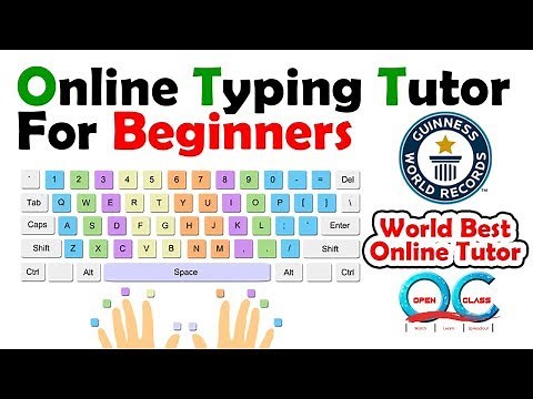 Online Typing Tutor for beginners | Typing Tutorial | Open Class