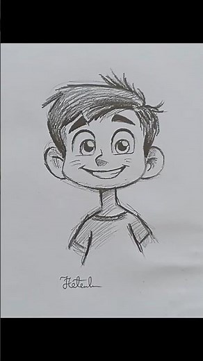 How to Draw a Cute Cartoon Boy Face (The Ol-sketch) – Easy Sketch Tutorial #CartoonDrawing#HowToDraw