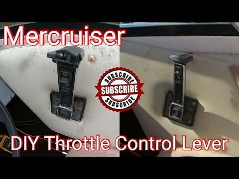 How To Remove A Boat Throttle Control Lever (Mercruiser) Quicksilver
