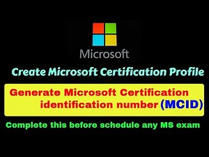 How to Create Microsoft Certification Profile // Generate MCID
