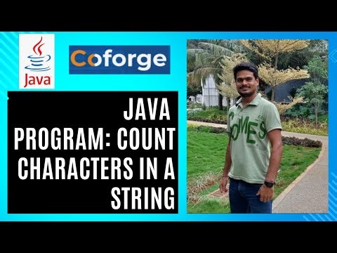 Java Program: Count Characters in a String | Step-by-Step Explanation