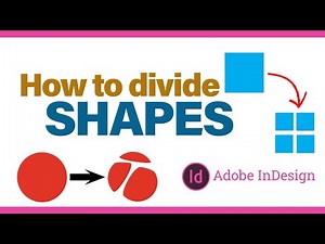 How to divide shapes in indesign