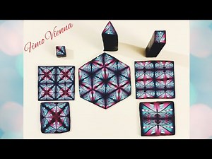Triadic cane "Sweet" - 1 basic cane, 3 patterns - easy polymer clay tutorial