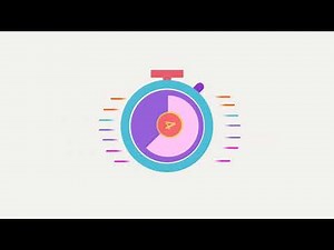 Clock Timer 5 seconds countdown Intro Video in PowerPoint - motion graphics animation