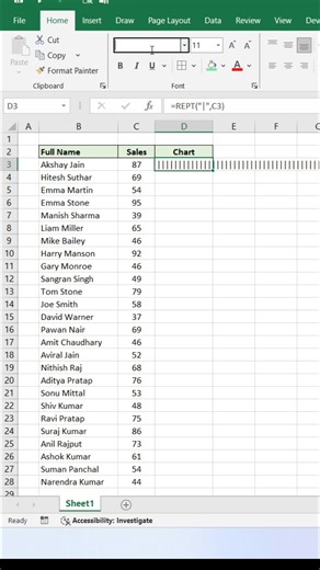 247K views · 492 reactions | REPT Chart in Excel  #exceltips #ExcelTricks #exceltutorial #explore | computernotion | Facebook
