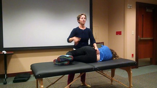 Anterior Shear Test of the Lumbar Spine with Stacy Soappman. For more manual therapy guidance from NAIOMT, browse courses coming up in your region: http://www.naiomt.com/index.cfm?fuseaction=page.viewpage&pageid=783 | NAIOMT - North American Institute of Orthopaedic Manual Therapy