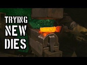 New Dies for My Power Hammer: Trying Out New Combo Dies to Forge an Oak Leaf