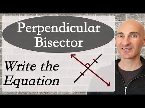 Perpendicular Bisector Finding the Equation