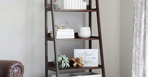 How To Build a DIY Leaning Ladder Bookcase