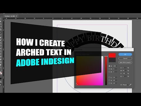 How to curve text | Adobe InDesign Tutorial