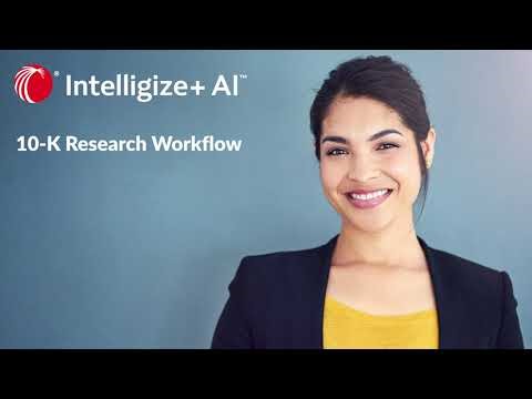 SEC research workflow (10-K example)