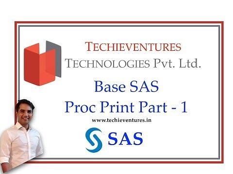 SAS - PROC PRINT - PART 1 By Techieventures