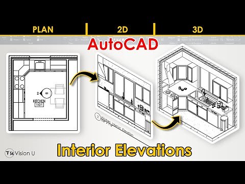 INTERIOR and 3D ELEVATIONS - AutoCAD Architecture 2024