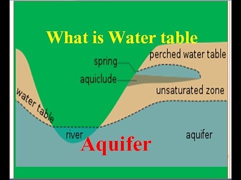 Water table & Aquifer: What is water table & Aquifer/Hydrology