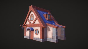 Stylized House - 3D model by joop12k