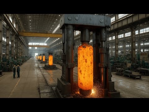Extreme Hot-Steel Forging Under a 13,000-Ton Press