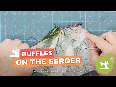 How to Make Ruffles on Your Serger | Easy 4-Thread Overlock Tutorial 🧵✨