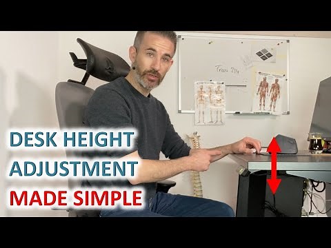 How To Adjust The Desk Height To Your Body (Sitting & Standing)