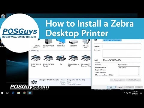 POSGuys How To: Install a Zebra Desktop Printer
