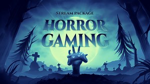 Horror Gaming Stream Overlay & Alerts Package for Twitch and Youtube