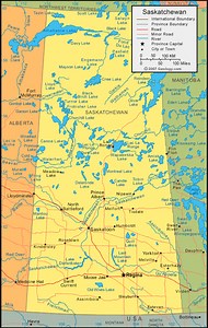 Saskatchewan River Map