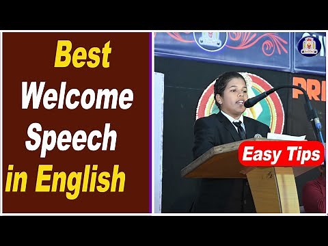 Welcome speech in english | Welcome speech for annual day | How to Give Wlcome Speech in English
