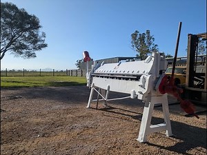 Abandoned pan brake gets a touch up.