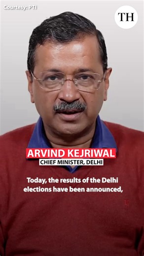 44K views · 508 reactions | AAP national convenor and former Chief Minister Arvind Kejriwal conceded defeat in the Delhi elections. He congratulated the BJP on their victory. PTI | The Hindu | Facebook