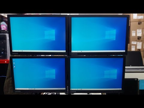 How to connect One desktop to 4 monitors Nvidia QUADRO P1000 Graphics card and 4 monitors stand